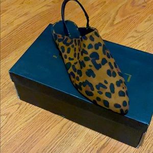 Cheetah print loafers